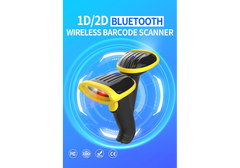 GTCODESTAR X-378D - Dual Interface Wireless 2D QR Code Scanner Gun, Portable, Rugged, Long Battery Life - 1D, 2D, Barcode, Bluetooth, 2.4Ghz, USB