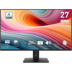 Msi Pro Mp275 E2 27" Ips Full Hd 120hz Less Blue Light Pro Vesa Mountable Built In Speakers Tilt Adjustable Vga & Hdmi & Dp Black - CompuMe