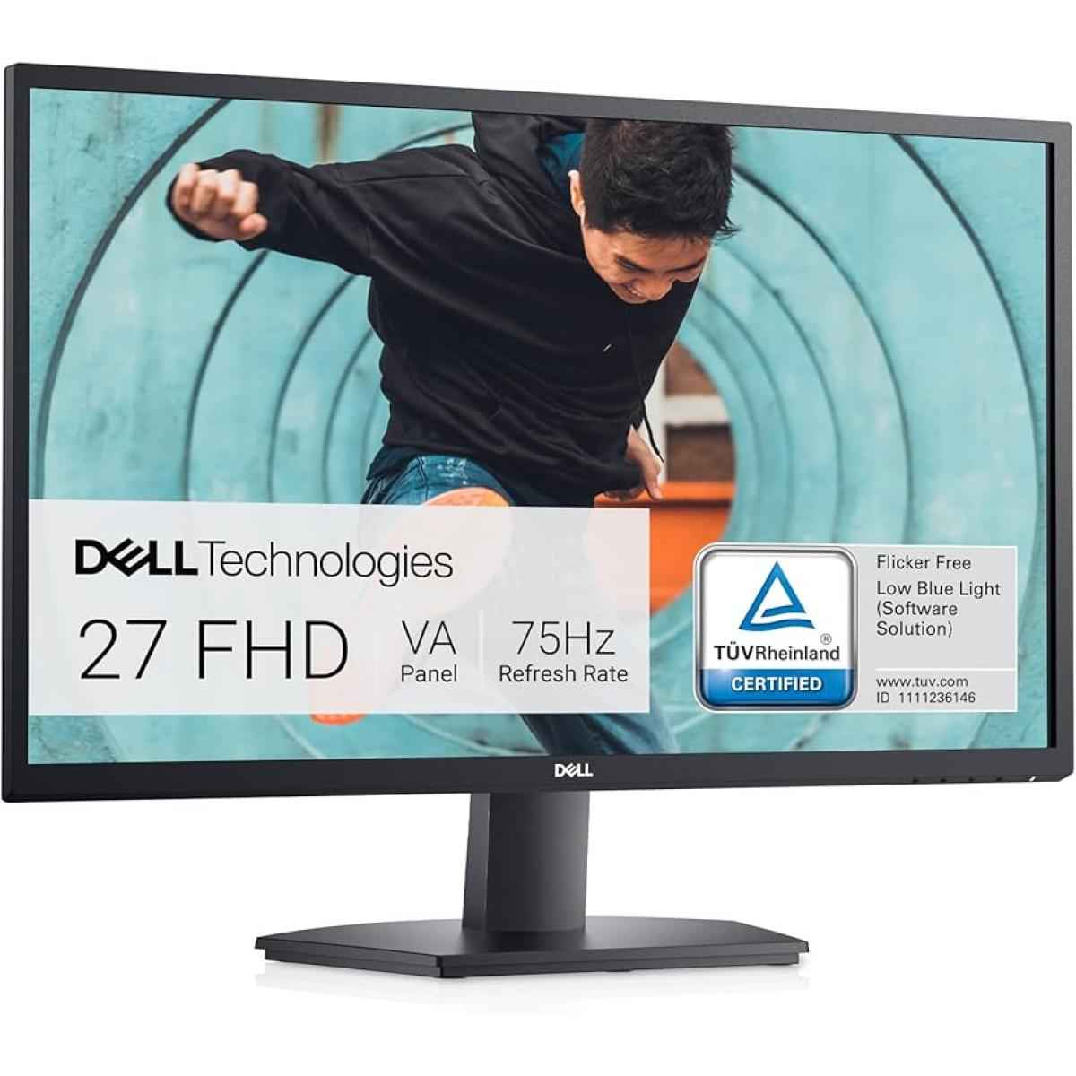 Dell E2725h 27" Full Hd 75 Hz Anti Glare Amd Freesync Arsenic Free Glass, Mercury Free, Anti Glare, Eye Comfort W/ Display Port & Vga Interface