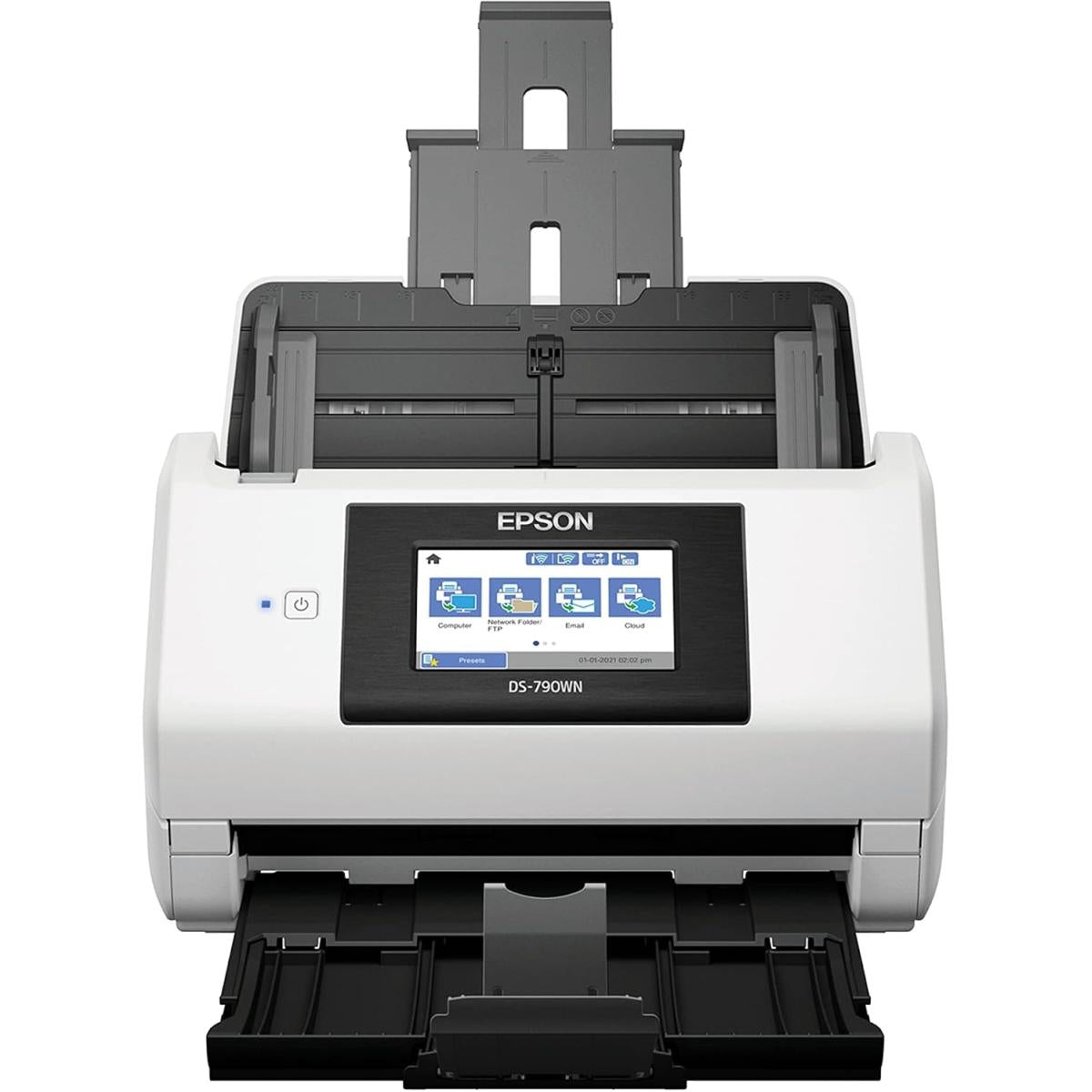 Epson DS-790WN Wireless & Network Scanner | Duplex Scanning 100-Page Auto Document Feeder up to 45 ppm For PC and Mac