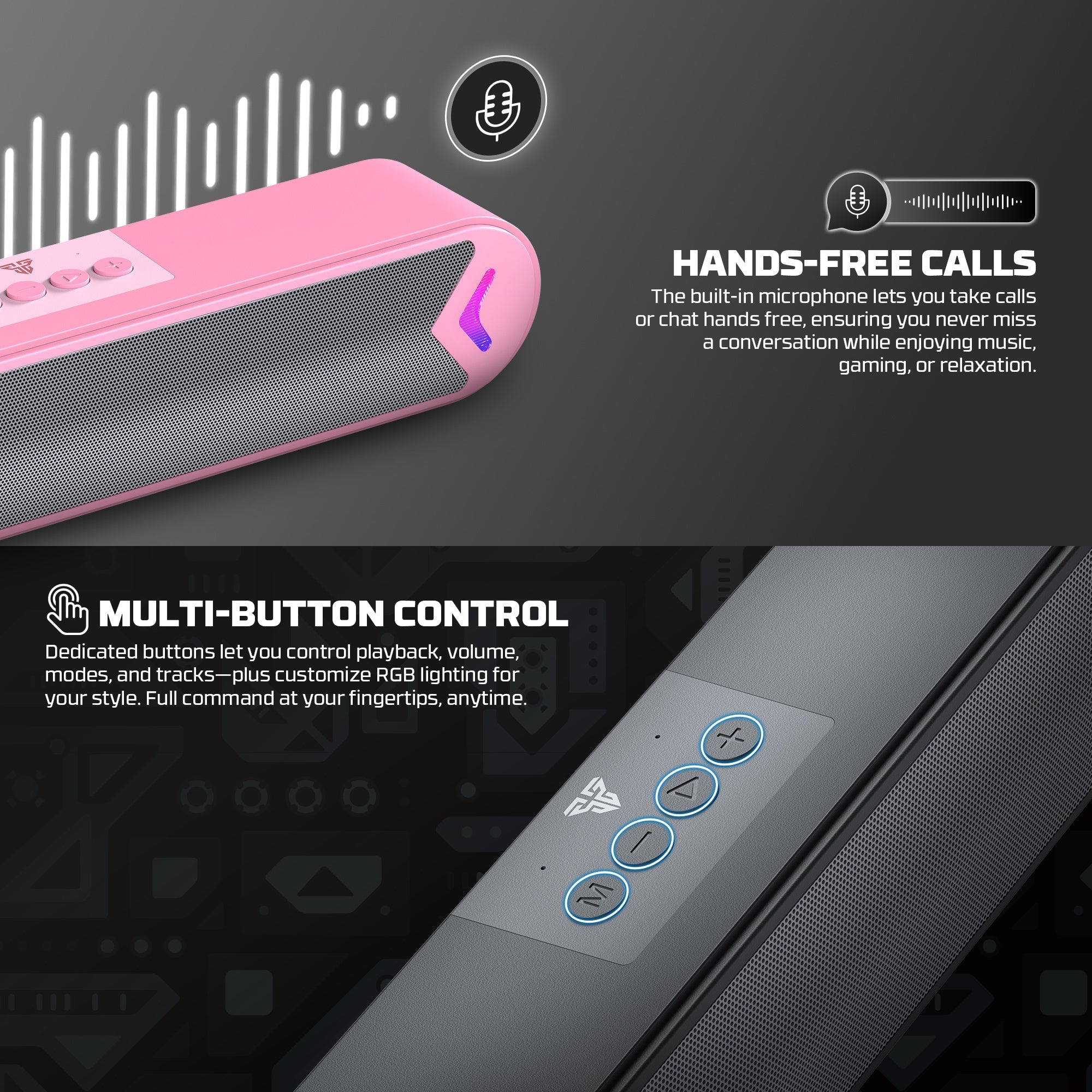 Fantech Bluetooth speaker for audio playback