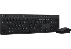 Lenovo Professional Wireless Rechargeable Combo – Keyboard & Mouse, Arabic Layout, Dual‑Mode 2.4G/BT, Copilot Key, 4000 DPI Mouse