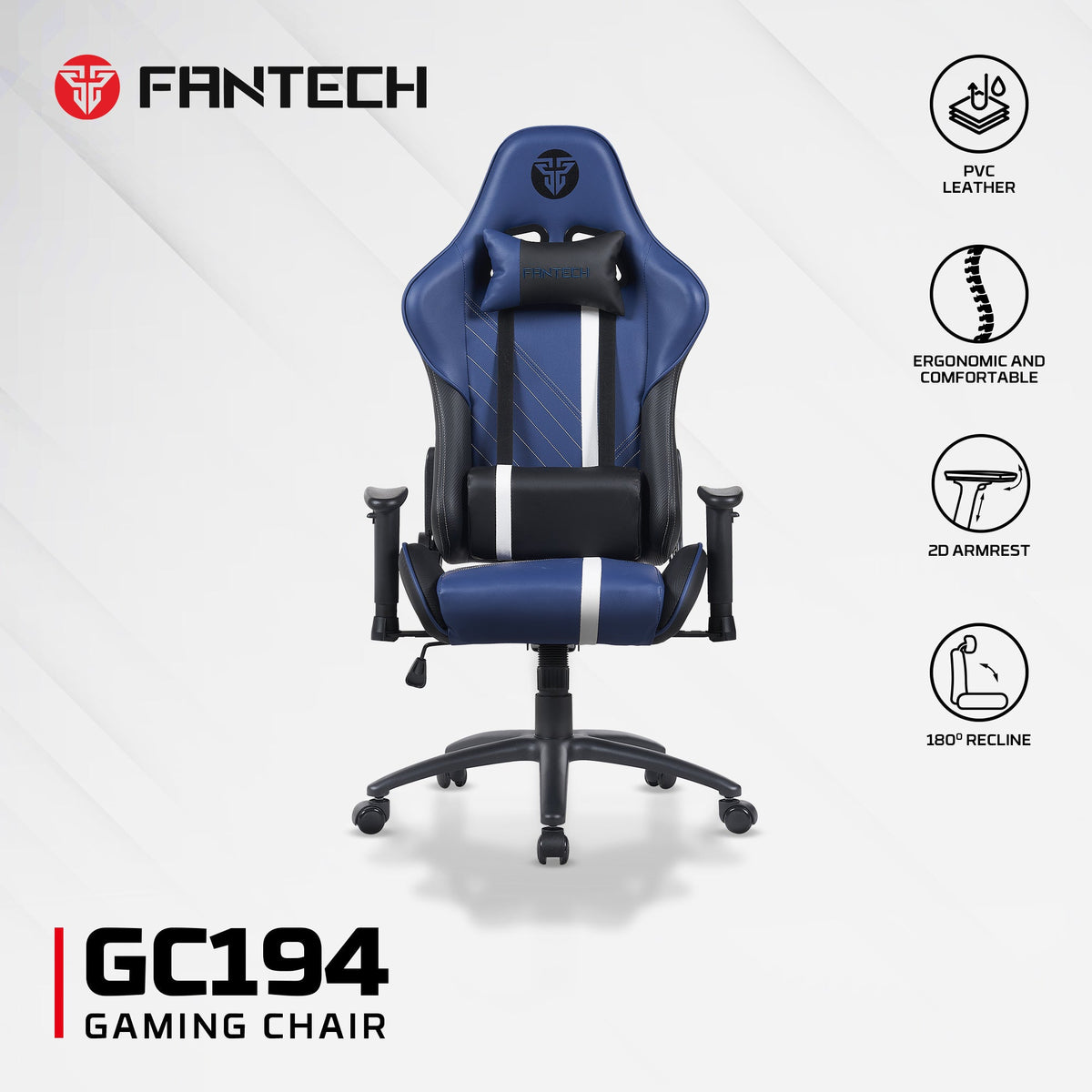 FANTECH GC194 GAMING CHAIR BLUE