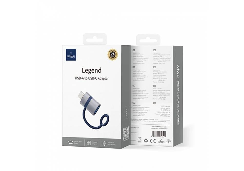 WiWU C052 USB A-C Adapter, PD fast Charging Connector Computer expansion