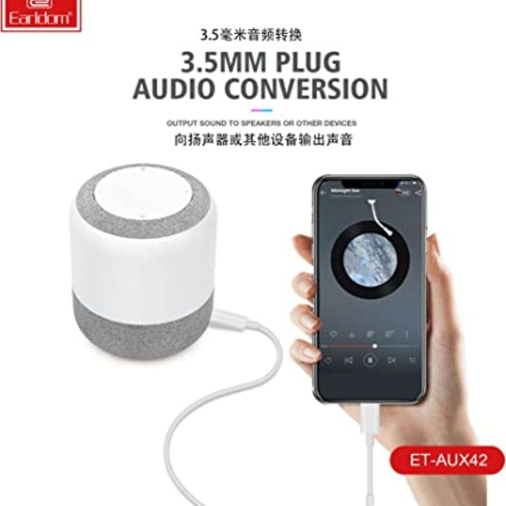 Earldom Et - AUX42 Stereo Aux Cable - White, adapter