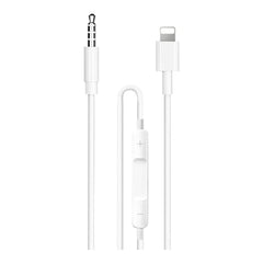 Earldom Et - AUX42 Stereo Aux Cable - White, adapter