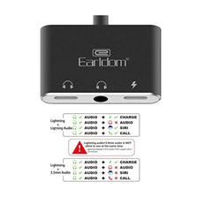 Earldom Et - OT30 3in1 Dual Lightning + 3.5 Audio, adapter