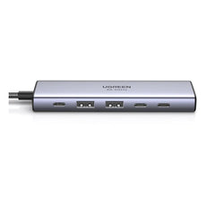 UGREEN 6-in-1 USB-C To HDMI 4K@60Hz + 2*USB-A 3.2+2*USB 3.2 C+PD Power Converter
