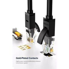 UGREEN Cat 6 U/UTP Ethernet LAN Cable (10m) – 1000Mbps Gigabit Speed | 26AWG CCA | Black | 20164