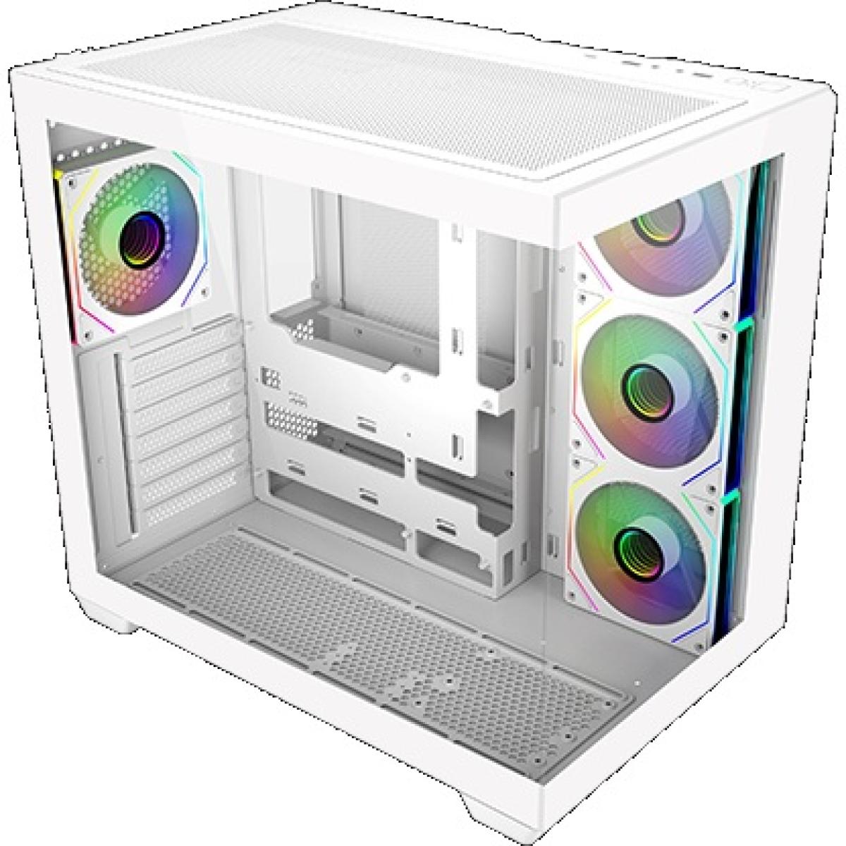Cooler Master Elite 681 X120MM white ARGB cases ATX Mid Tower Tempered Glass Panoramic