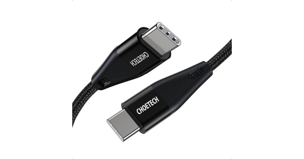 CHOETECH XCC-1003 USB Type-C, USB 2.0 Hi-Speed Cable, Rapid Charging 5A Up To 60W Max - 1.2M