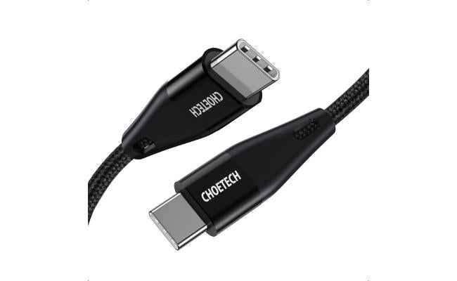 CHOETECH XCC-1003 USB Type-C, USB 2.0 Hi-Speed Cable, Rapid Charging 5A Up To 60W Max - 1.2M CHOETECH XCC-1003 USB Type-C, USB 2.0 Hi-Speed Cable, Rapid Charging 5A Up To 60W Max - 1.2M