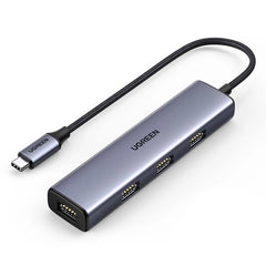 Ugreen HUB USB Type C splitter - 4x USB 3.2 Gen 1 silver (CM473 20841) | UGREEN Splitter CM473 | - CompuMe