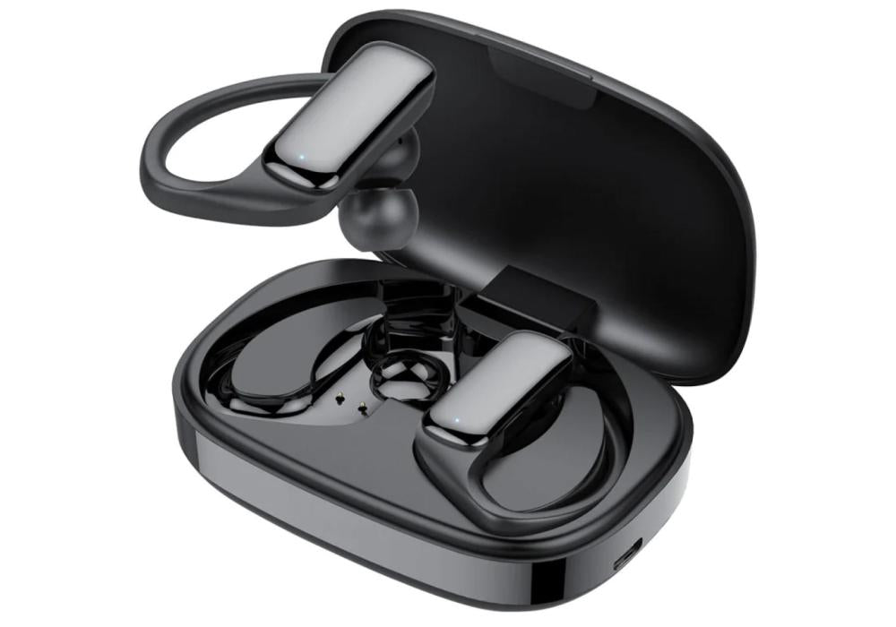 Promate Epic SportFit True Wireless Sporty Ear Buds In-Ear Bluetooth v5.3 ENC Earphones with Noise Cancelling Mic 42H Playback Time - Black