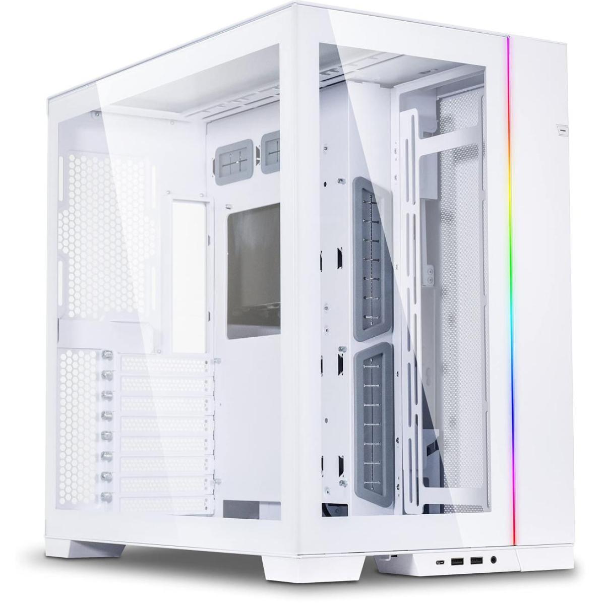 Lian Li O11 Dynamic Evo O11dex Black Aluminum / Steel / Tempered Glass White - CompuMe
