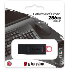 Kingston Datatraveler Exodia 256gb Usb 3.2 Flash Drive - CompuMe