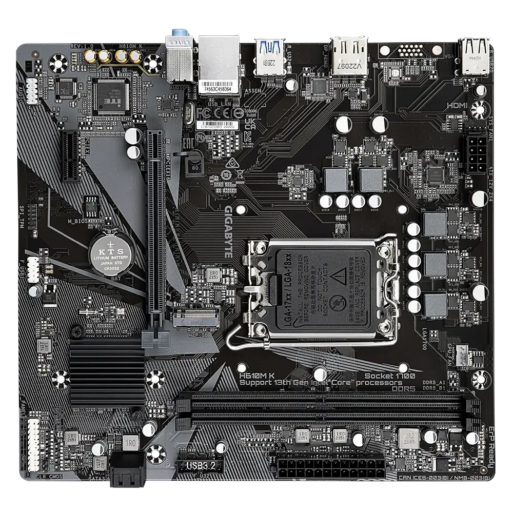 Gigabyte motherboard for desktop computer builds