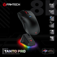 Fantech Wg13p Tanto Pro Tri Mode Connection Wireless Gaming Mouse (8k Polling Rate)