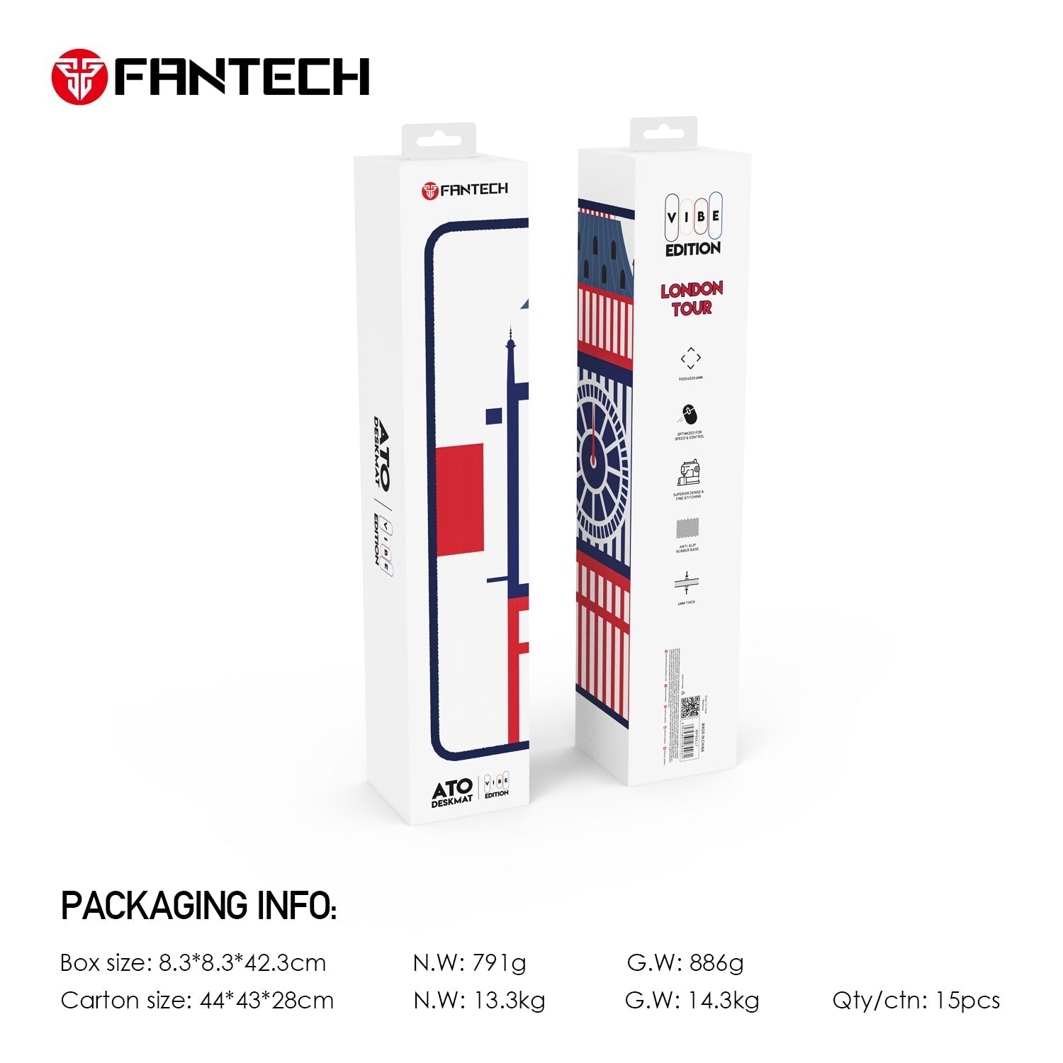 Fantech Ato MP905 Desk Mat Vibe Edtion London Tour, mousepads