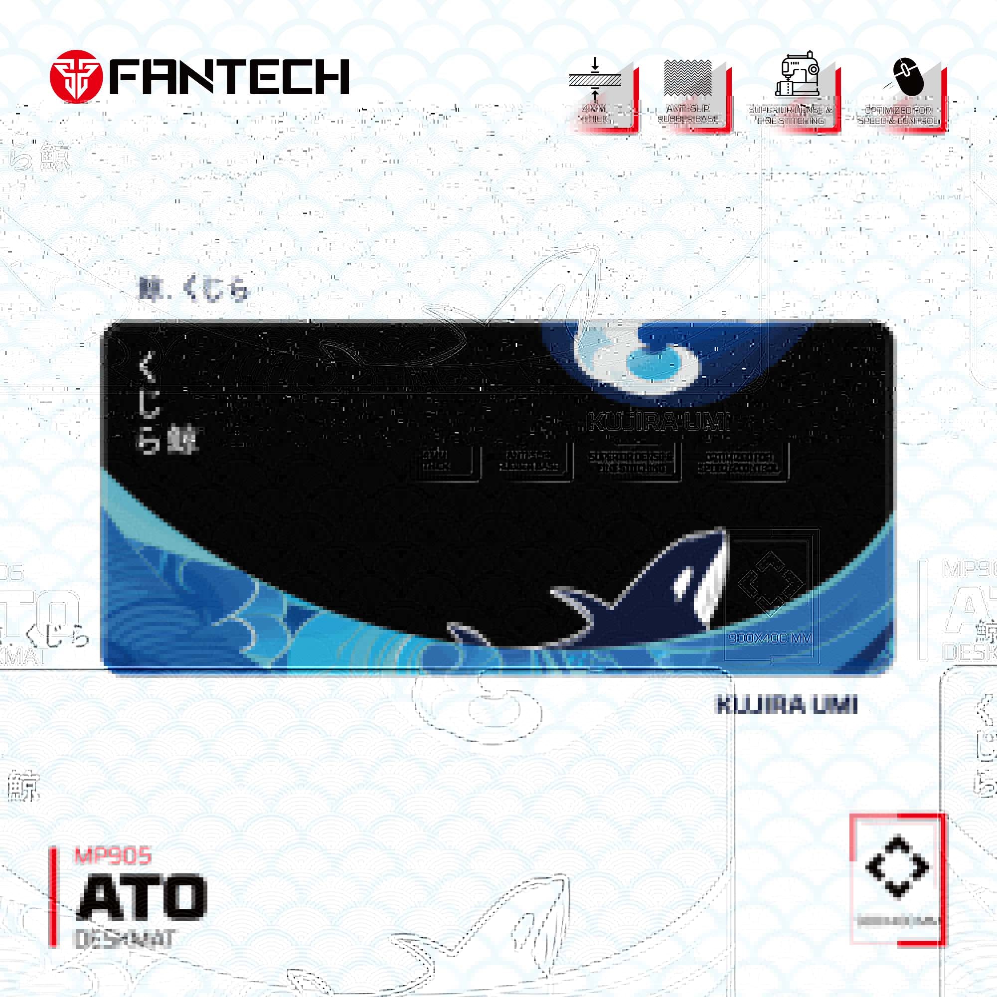 Fantech Ato Mp905 Kujira Umi Deskmat Mouse Pad Fantech Ato Mp905 Kujira Umi Deskmat Mouse Pad