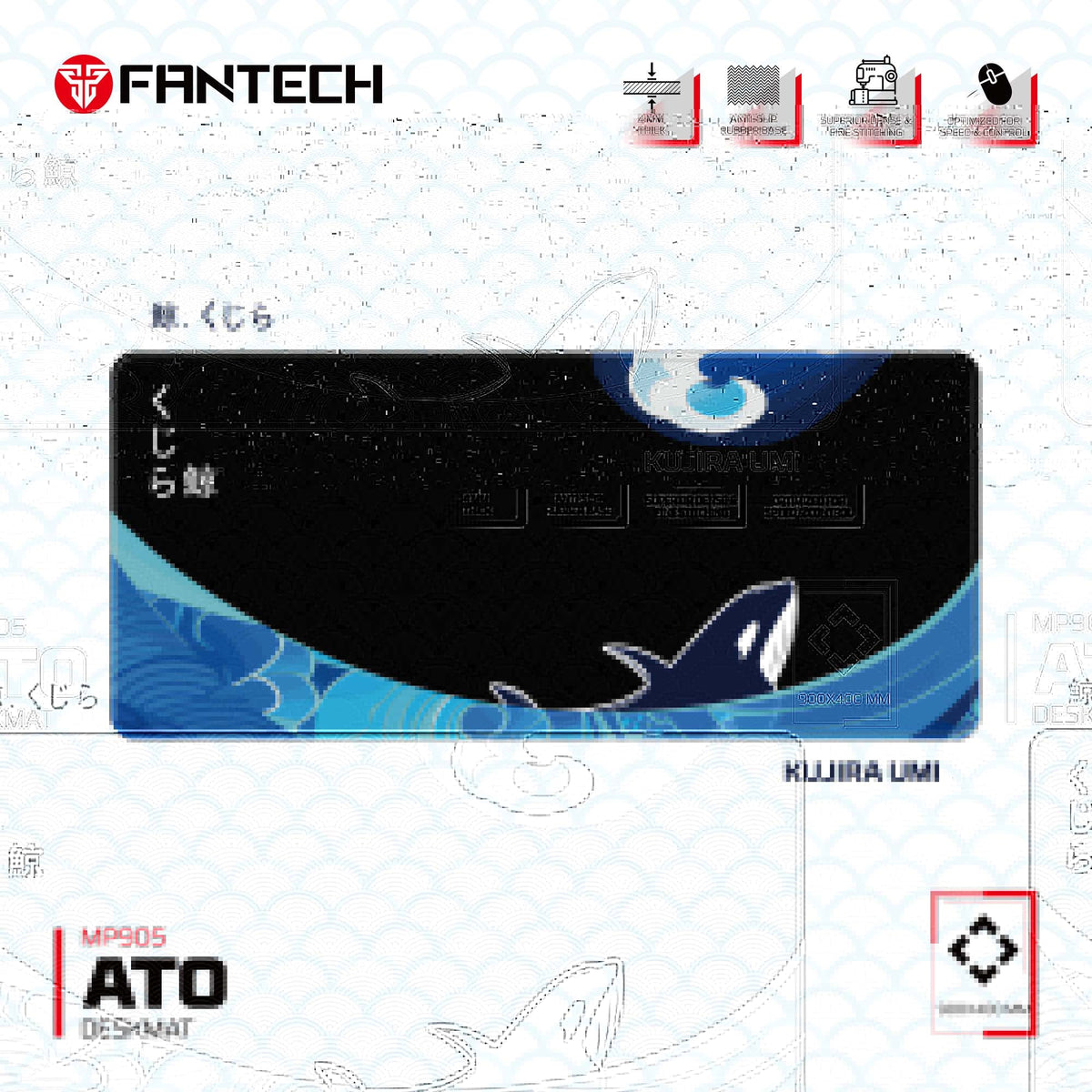 Fantech Ato MP905 Kujira Umi Deskmat Mouse Pad