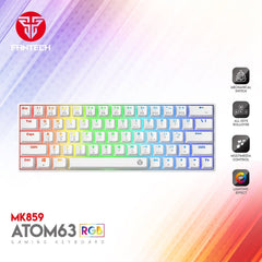 FANTECH MK859 ATOM63 RGB HERO GAMING KEYBOARD - BLACK / RED