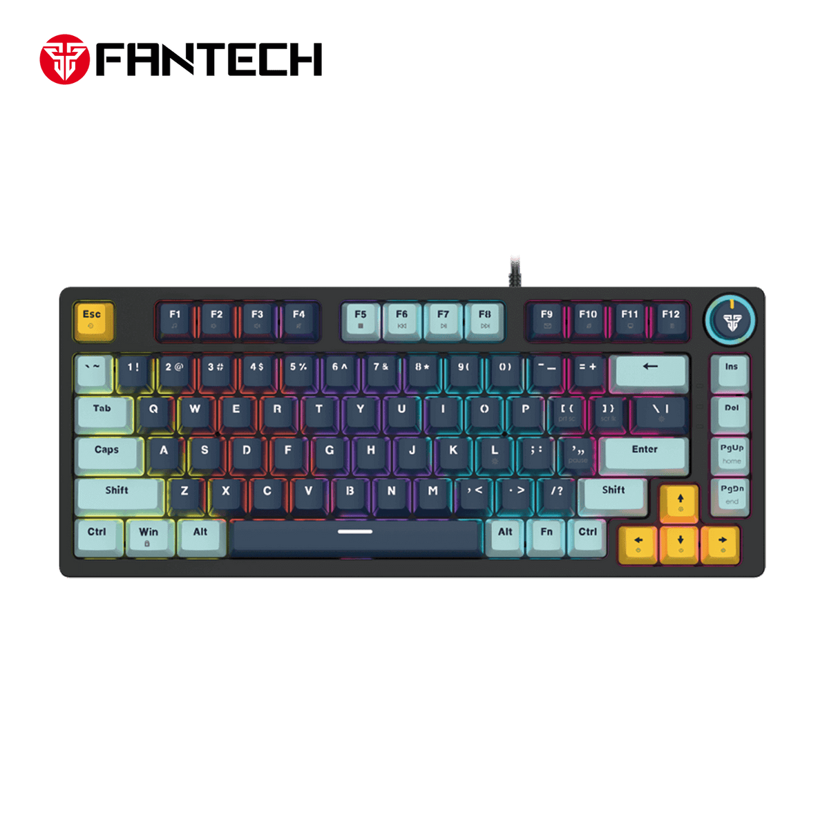 FANTECH ATOM81 MK875V2 MECHANICAL GAMING KEYBOARD – MIZU SERIES NAVY BLUE