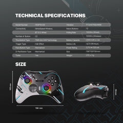 Fantech Eos Pro Ii Wgp15 V2 Wireless Gamepad Geminus Black
