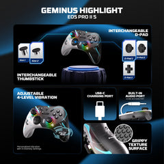Fantech Eos Pro Ii Wgp15 V2 Wireless Gamepad Geminus Black