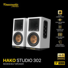 FANTECH Finecoustic FBB302 HAKO STUDIO 302 Stereo Speakers (6-Connection Mode)