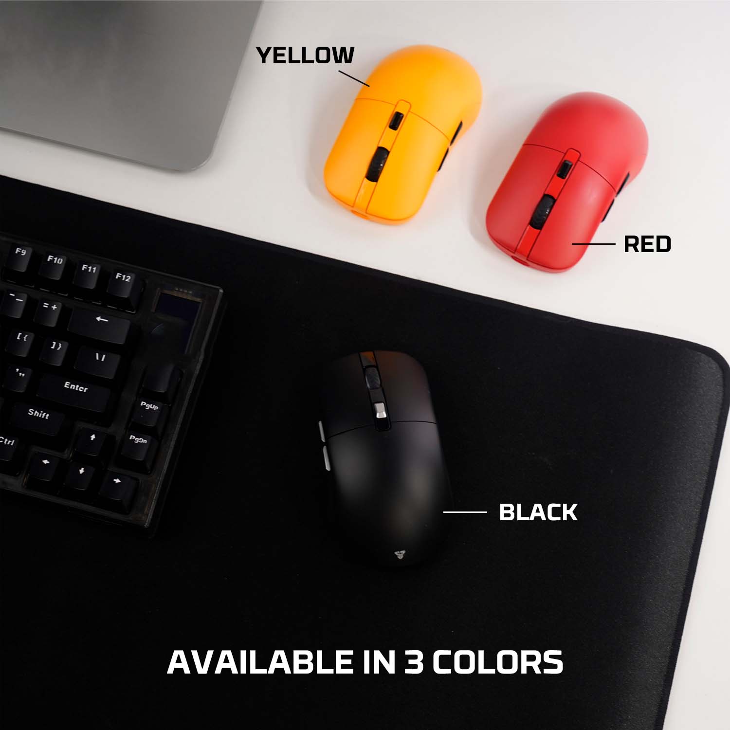 Fantech Kanata s WG9S Wireless Gaming Mouse - Yellow, mice