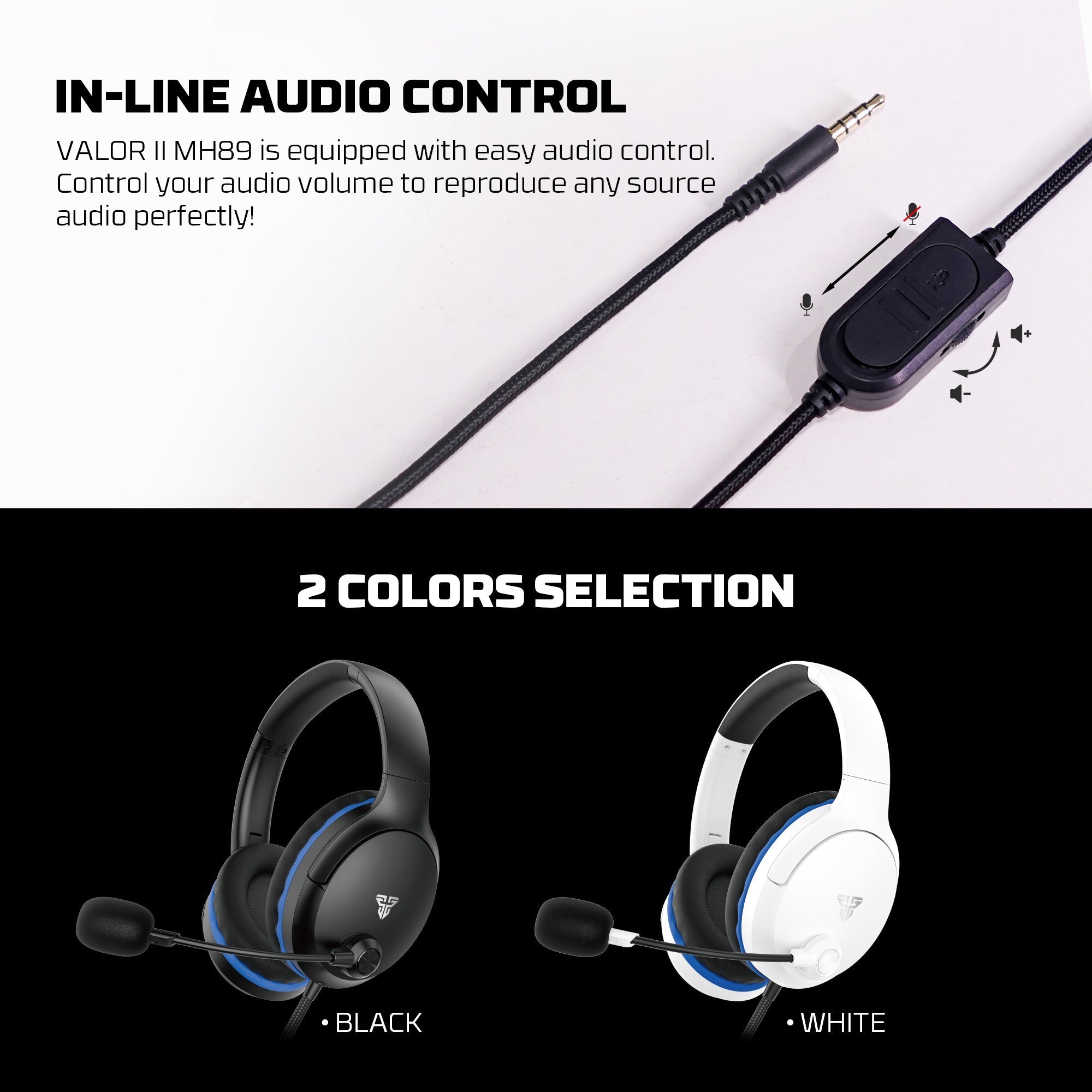 Fantech MH89 Valor Ii Multi - platform Gaming Headset White