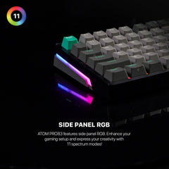 Fantech Mk913 Atom Pro83 Rgb Bluetooth, Wireless Gaming Keyboard Saturn
