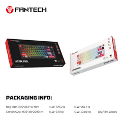 Fantech Mk917 Atom Pro79 Wireless Mechanical Gaming Keyboard White
