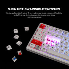 Fantech Mk917 Atom Pro79 Wireless Mechanical Gaming Keyboard White