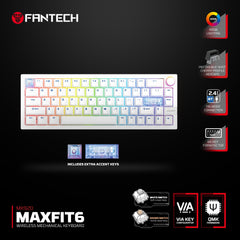 Fantech Mk920 Maxfit6 Wireless Mechanical Gaming Keyboard White