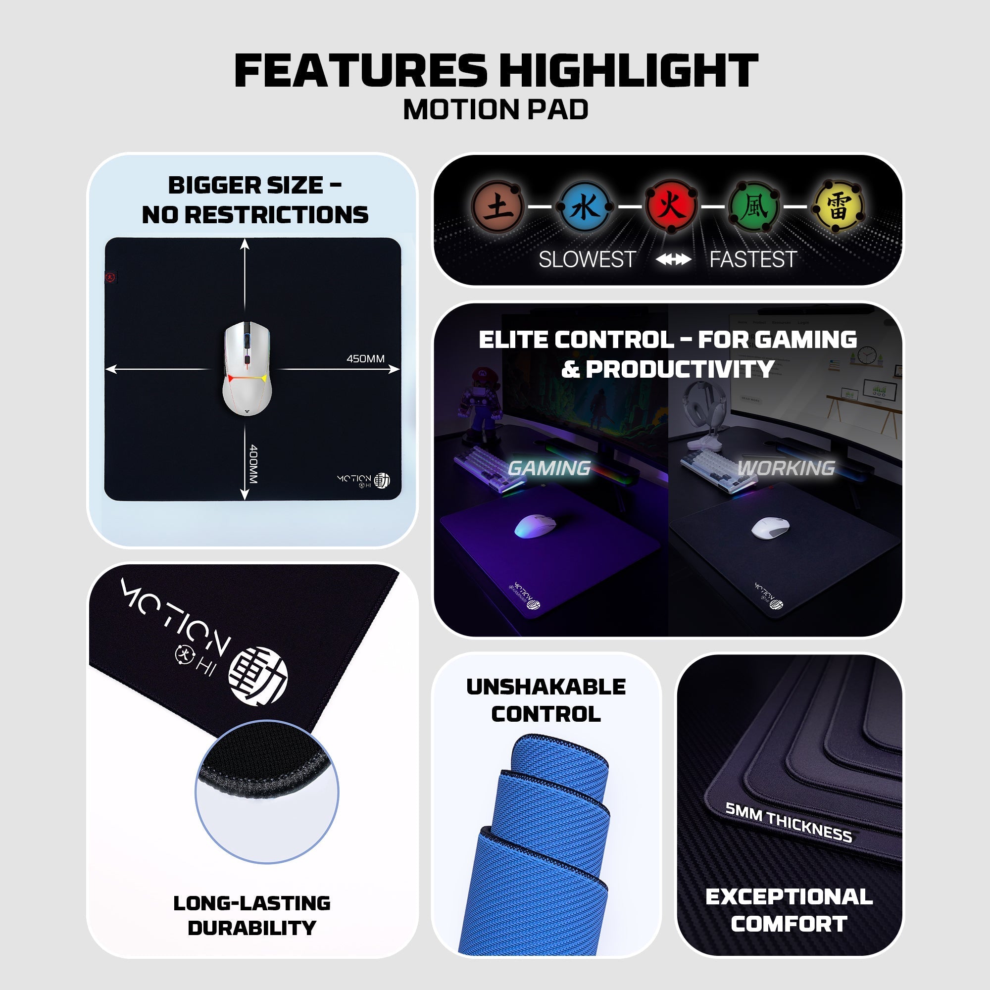 Fantech Motion Pad Gaming Pad, mousepads
