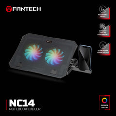 Fantech Nc14 Notebook Cooler Laptop Cooling Pad