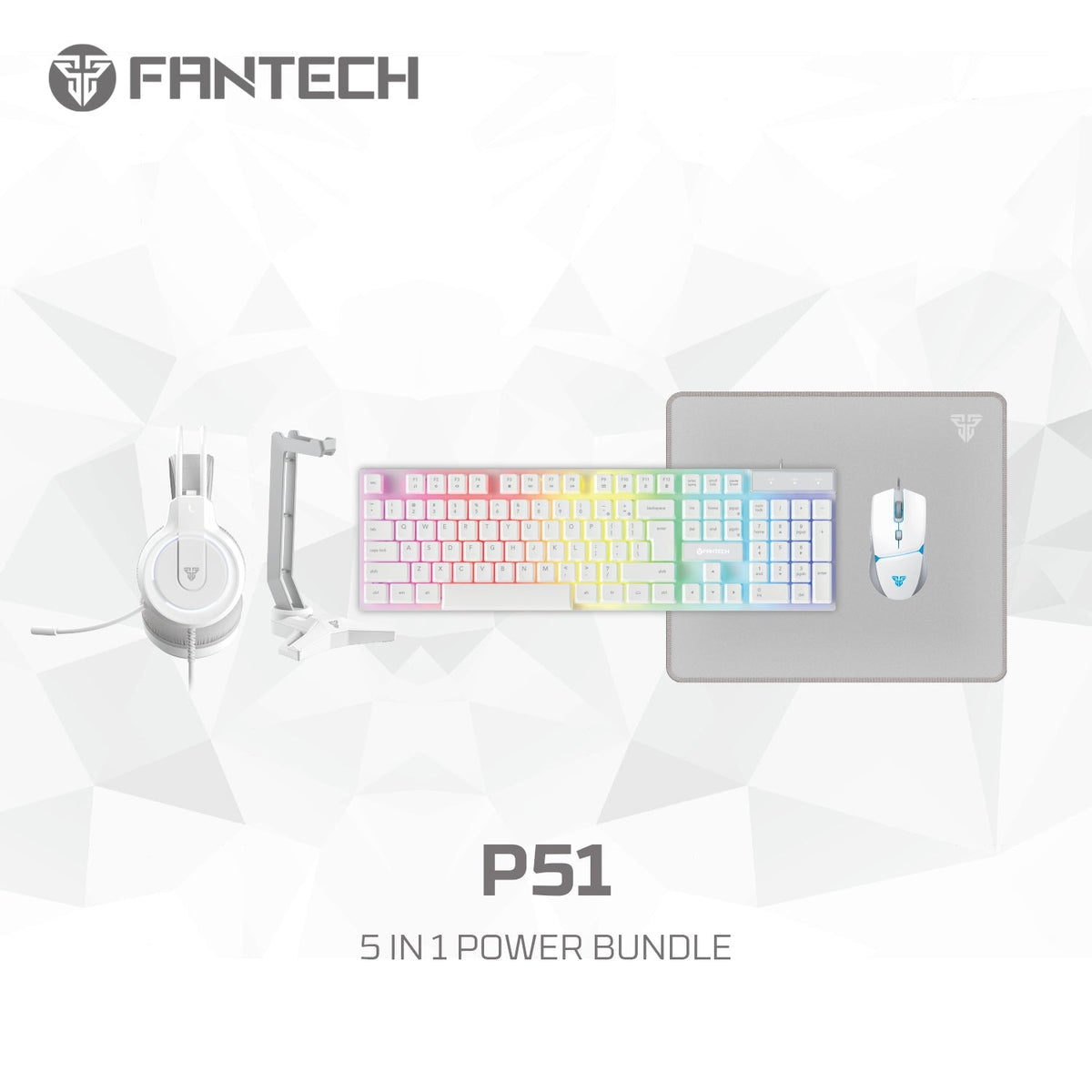 Fantech P51 Power Bundle Gaming Keyboard and Mouse