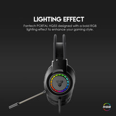 Fantech HQ55 RGB headset for computer setup
