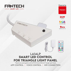 Fantech Smart RGB Triangle Light Panels Set SLP0103 + LA1ALP 3pcs with lighting & decor