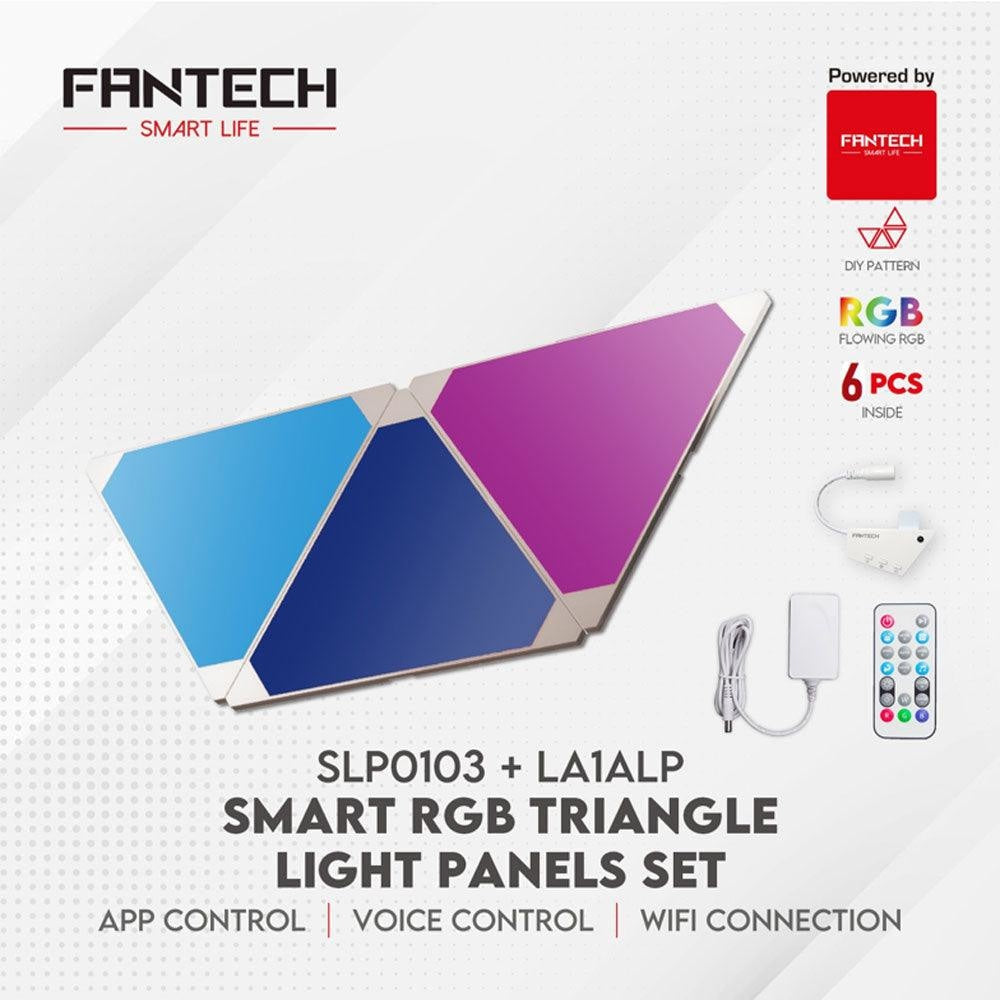 Fantech Smart RGB Triangle Light Panels Set SLP0103 + LA1ALP 6 Pcs with lighting & decor
