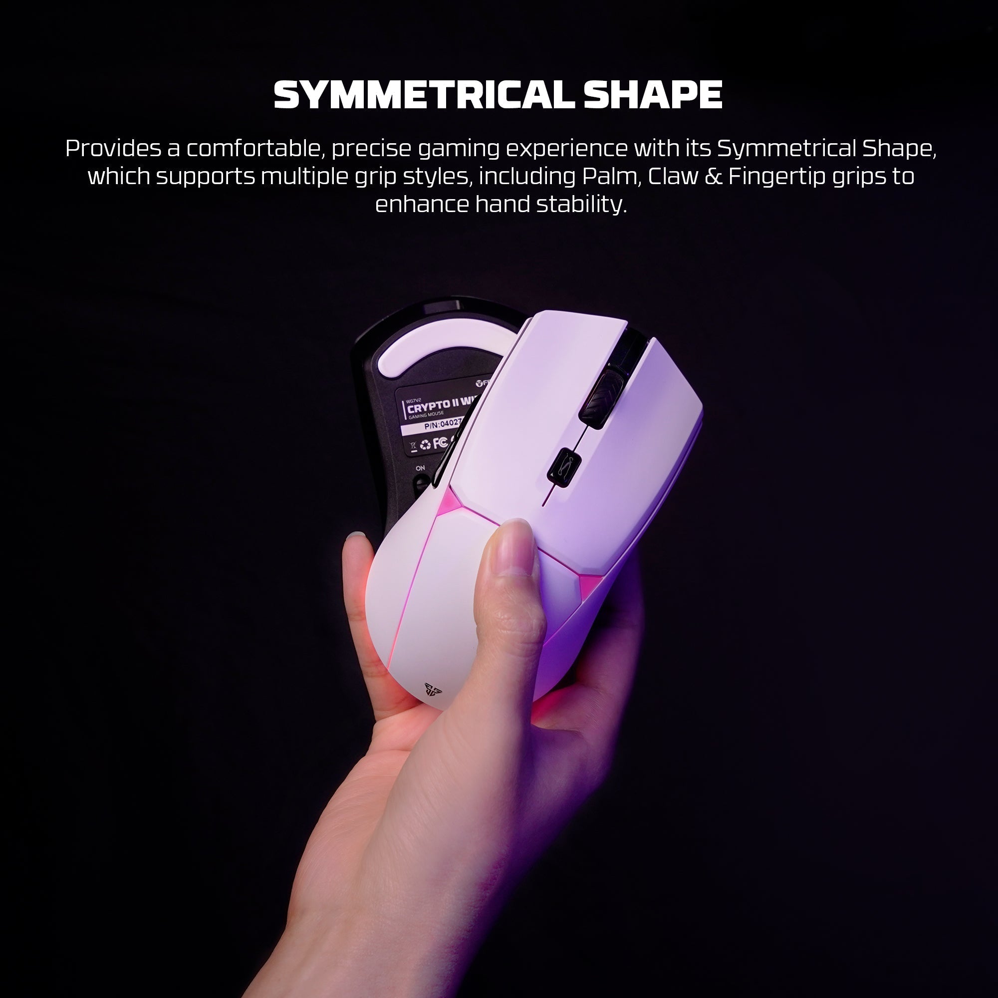Fantech WG7V2 Crypto Ii Wireless Gaming Mouse White, RGB, mice