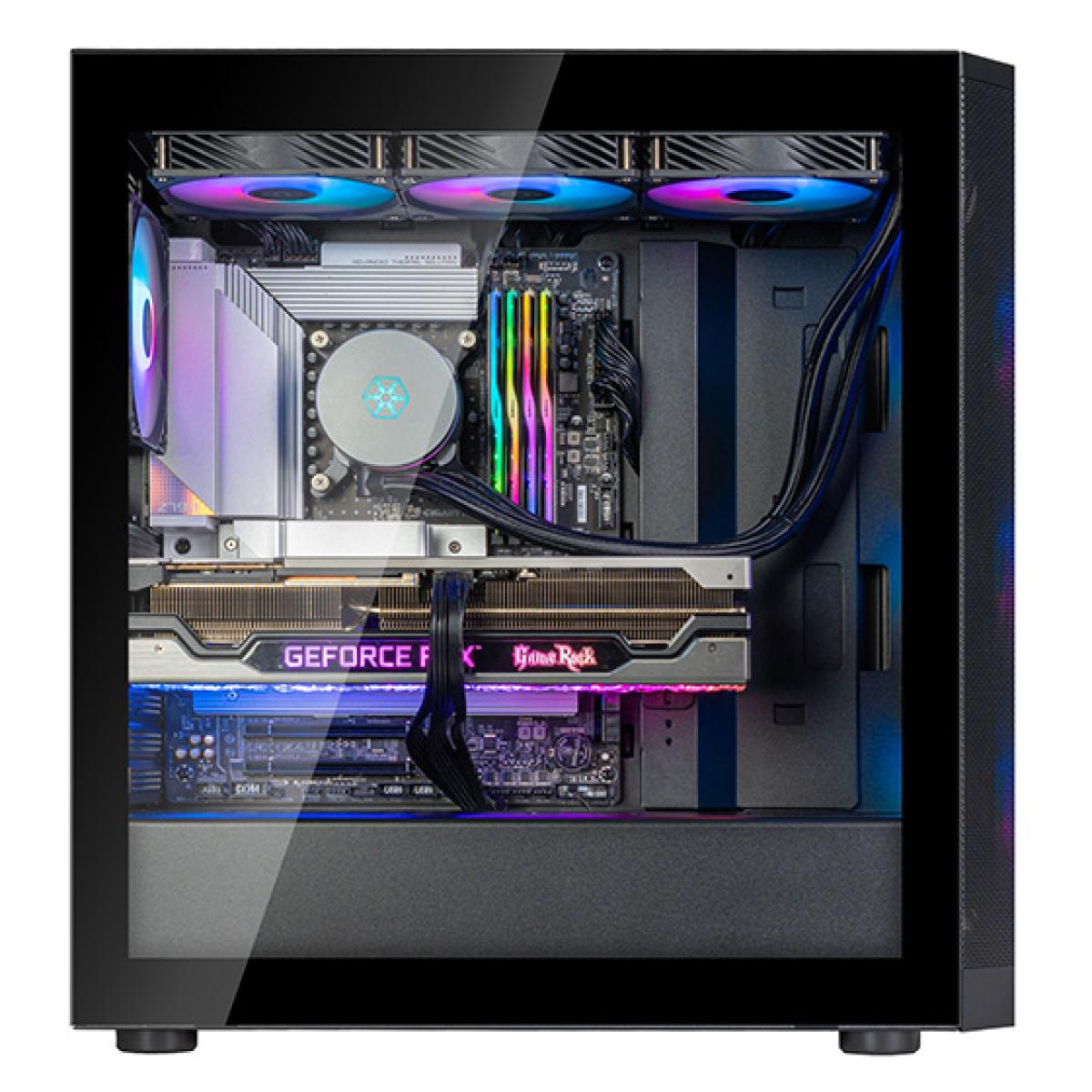SilverStone ARGB PC case for desktop computer builds and component installation
