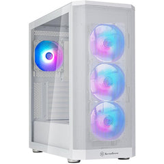 SilverStone FARA 514X (White) ARGB ATX Mid Tower Tempered Glass Gaming Case, Dual 360m Radiator Support w/ USB Type-C & 4x120mm ARGB Fans | SST-FA514X-WG |