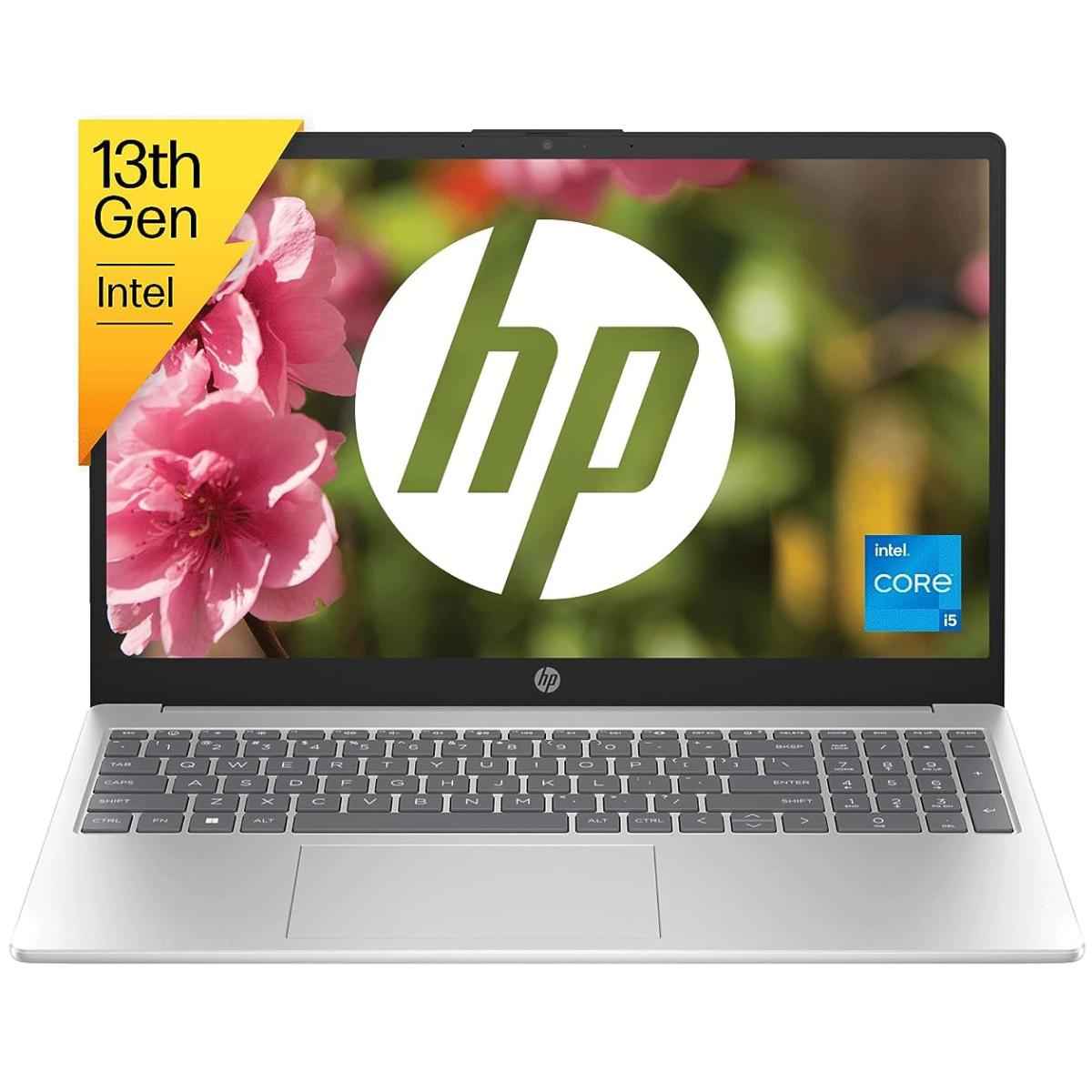 Hp Laptop 15 Fd0150ne (2023) New 13th Gen Intel Core I3 6 Cores Slim Design W/ Backlit Keyboard Natural Silver
