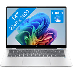 Hp Omnibook X 14 (2024) 14 Fe1003 Next Gen Ai Pc New Snapdragon X Plus 8 Cores Ai Powered W/ Long Battery Life & Ips 2.2k Touch Screen , Glacier Silver