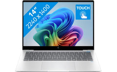 Hp Omnibook X 14 (2024) 14 Fe1003 Next Gen Ai Pc New Snapdragon X Plus 8 Cores Ai Powered W/ Long Battery Life & Ips 2.2k Touch Screen , Glacier Silver
