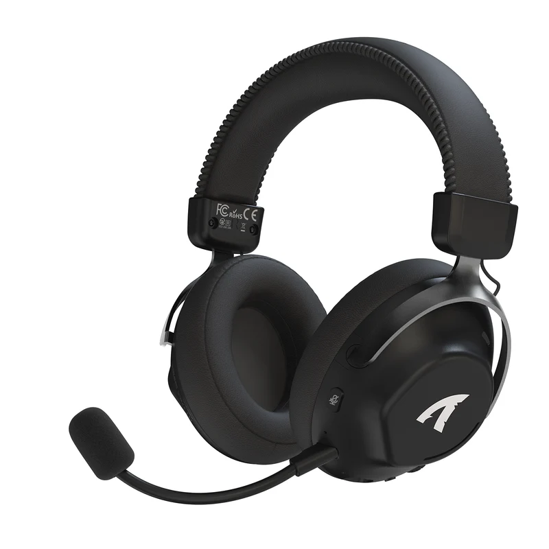 Attack Shark L50 Tri-Mode Wireless Gaming Headset – Bluetooth 5.3, Black