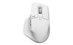 Logitech MX Master 3S Performance Wireless (Bluetooth & 2.4GHz Logi Bolt USB) Up To 8000DPI, Countless Customization ,Ultra Quiet Mouse - Pale Grey